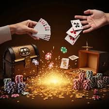 Studio kasino langsung dengan meja baccarat dan dealer profesional berseragam resmi